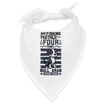 Angeln und Bull Arab - Bandana - Weiß - Vorne