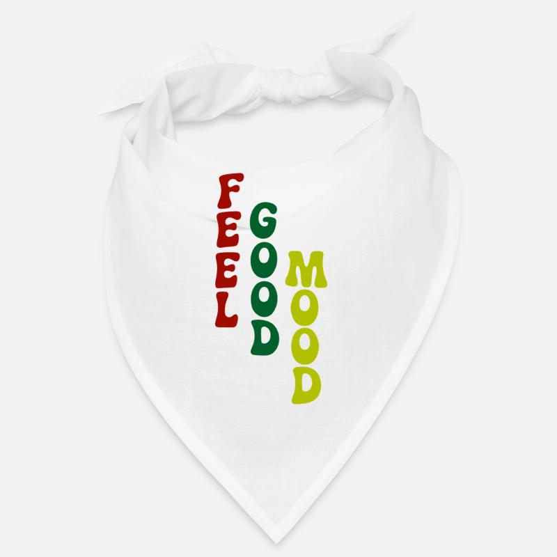 Feel Good Mood Vertical Typography Bandana
