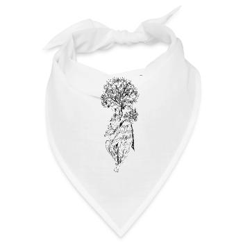 Flower - Bandana - Weiß - Vorne