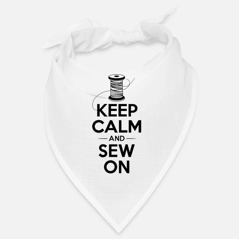 Keep Calm And Sew On Spule Nähen Nähfreunde Bandana