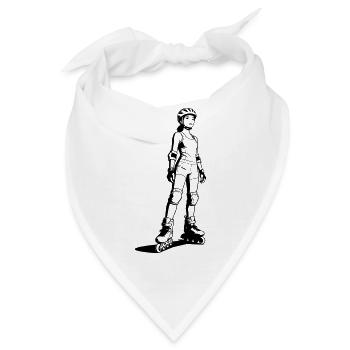 Inline-Skating - Bandana - Weiß - Vorne