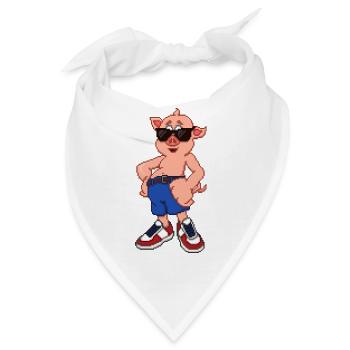 Cool Pig - Bandana - Weiß - Vorne