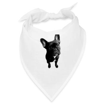 French Bulldog - Bandana - Weiß - Vorne