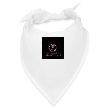 Hustle pink black - Bandana - Weiß - Vorne