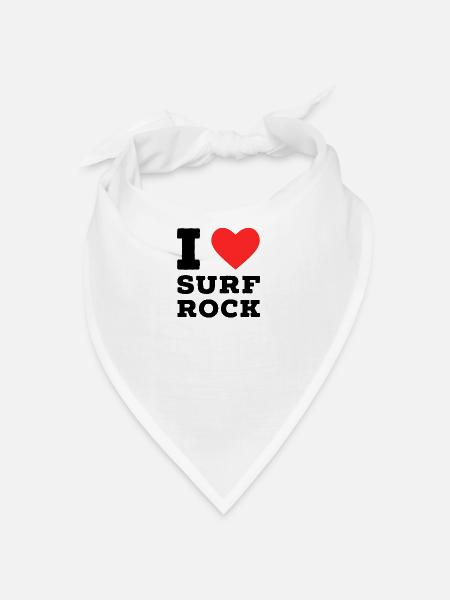 J’adore le surf rock - Bandana - blanc