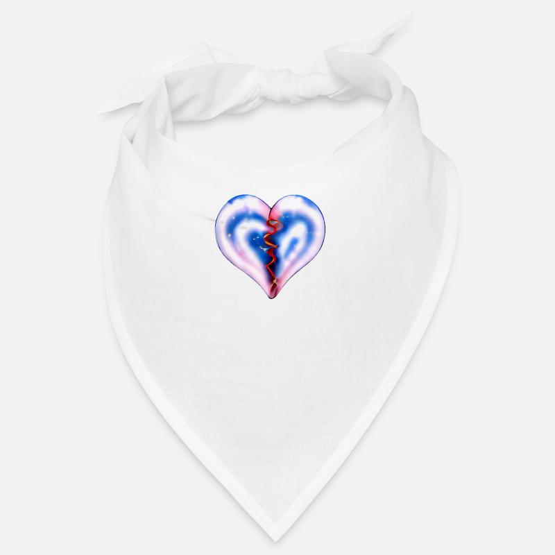 BROCHENES HERZ BLUMENHIMMEL Bandana