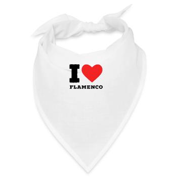 Ich liebe Flamenco - Bandana - Weiß - Vorne