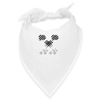 KRATZER IN REGEN - Bandana - Weiß - Vorne