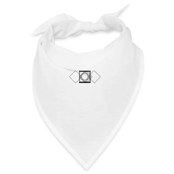 Experimentelles Rechteck - Bandana - Weiß - Vorne