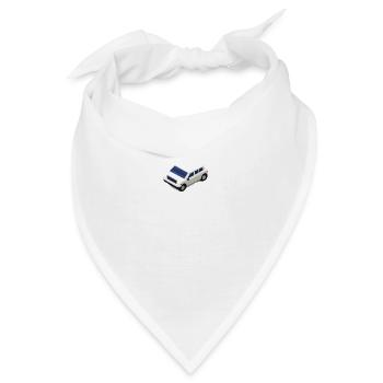 Auto PKW Fahrzeug Weiß - Bandana - Weiß - Vorne