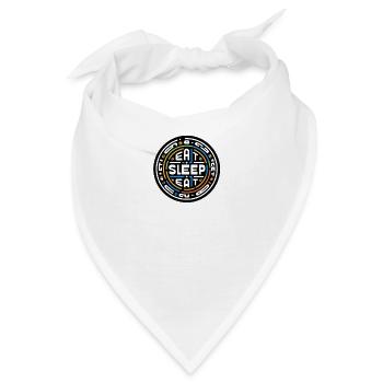 Eat Sleep Eat - Bandana - Weiß - Vorne