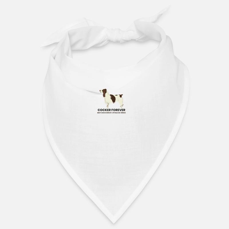 Cocker forever - Bandana - blanc