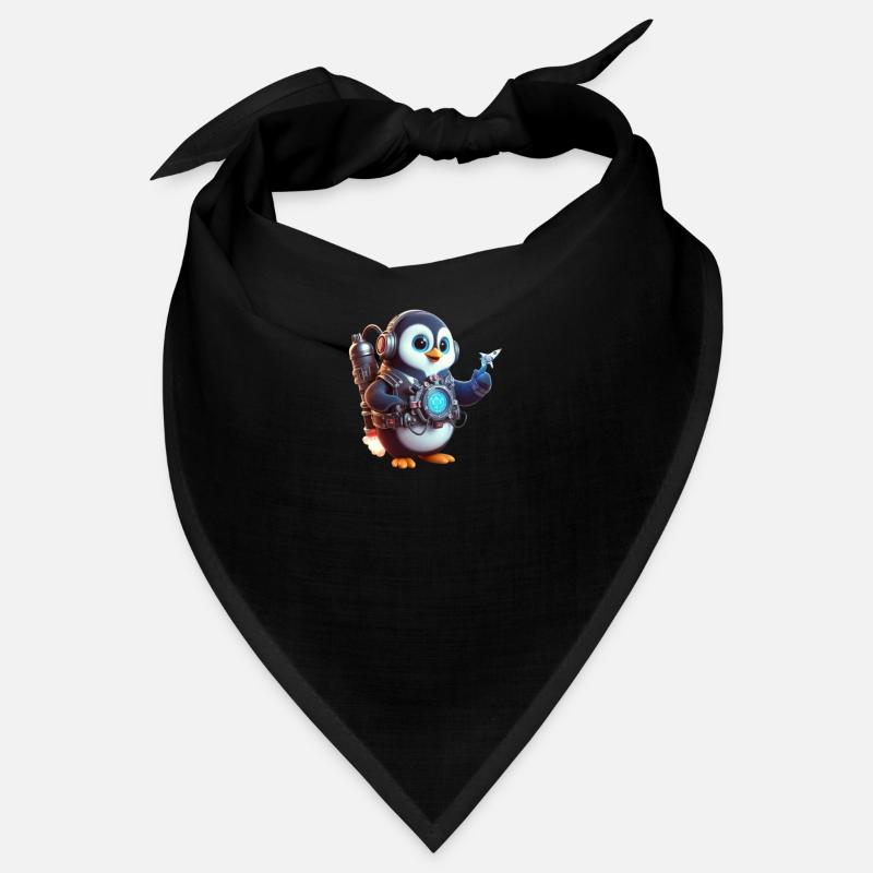 Futuristischer Pinguin 2 Bandana