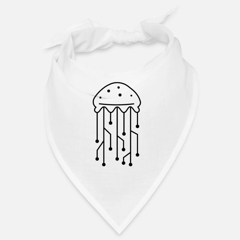 Jellyfish with Traces - Computer Mainboard Bandana