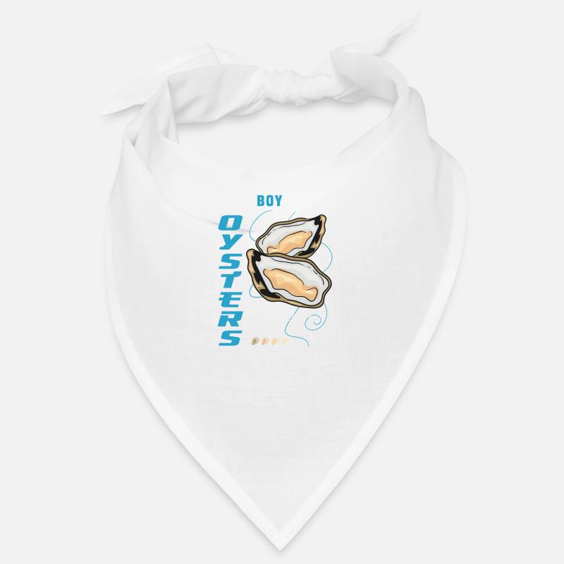 Boy Likes Oysters Ironic Seafood Chef Bandana