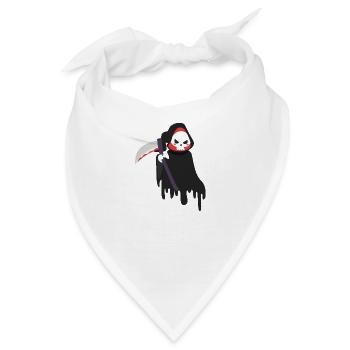 Sensenmann - Halloween - Bandana - Weiß - Vorne