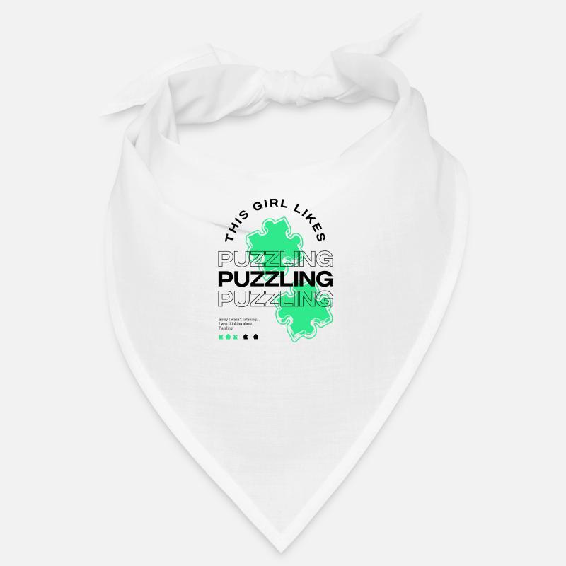 Mädchen mag rätselhafte Hobby-Pu Bandana