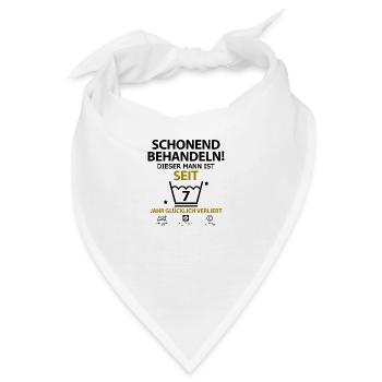 Sieben 7 jahre Jährige Beziehung Mann Freund - Bandana - Weiß - Vorne