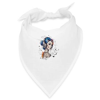 Lebendige Taktgeometrie Die Symphonie des Stils - Bandana - Weiß - Vorne