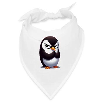 Pinguin Lustige Tiere - Bandana - Weiß - Vorne