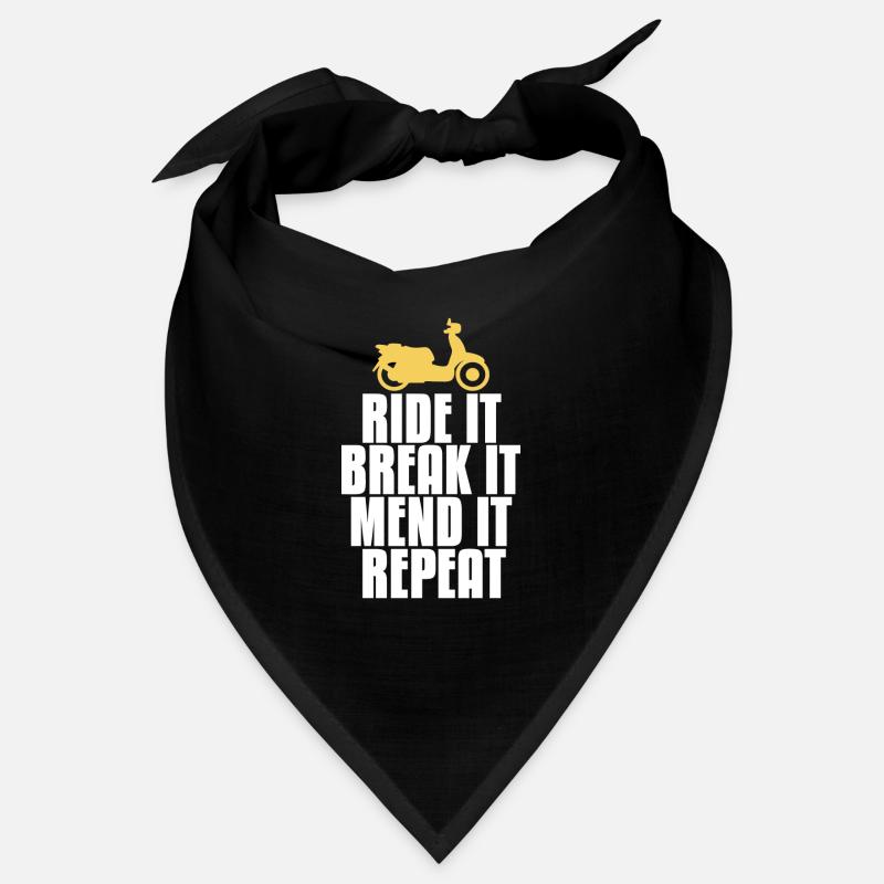 Mofa Retro Moped Zweitaktfahrer Vintage Geschenk Bandana