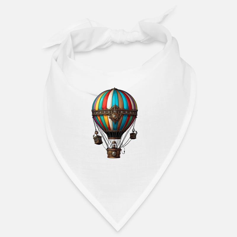 Heißluftballon - Bandana - Weiß