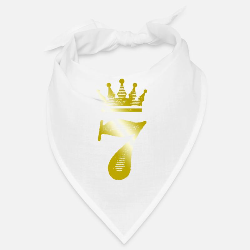 7 Chiffre Couronne Or Bandana