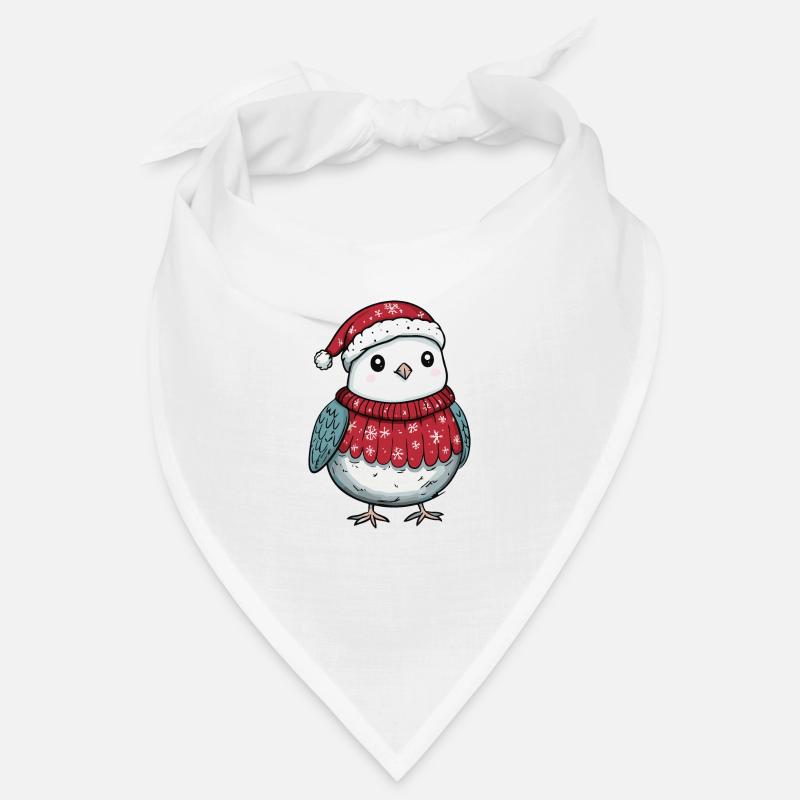 Taube Vogel Weihnachten Comic Bandana