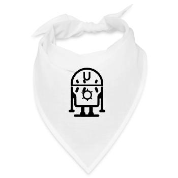 Kleiner Roboter - Bandana - Weiß - Vorne