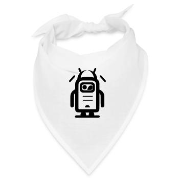 Kleiner Roboter - Bandana - Weiß - Vorne