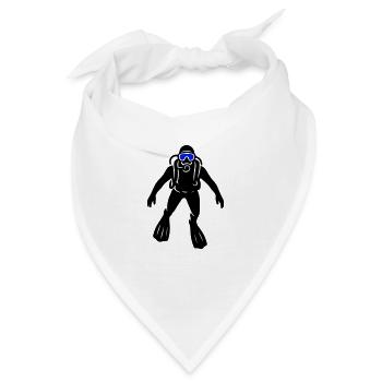Taucher Apnoe - Bandana - Weiß - Vorne