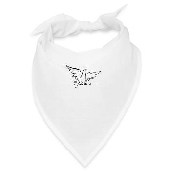 Weltfriedenstag - Bandana - Weiß - Vorne