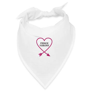 Frisch Verlobt Ich Bin Vergeben Verlobung Hochzeit - Bandana - Weiß - Vorne