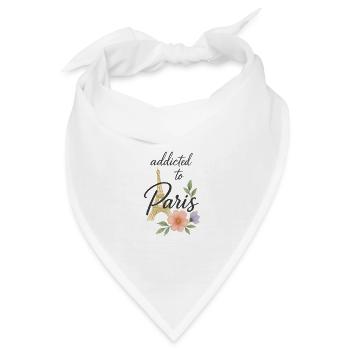 Addicted to Paris - Bandana - Weiß - Vorne