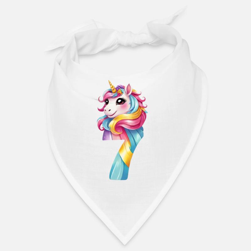 7TH BIRTHDAY UNICORN Bandana