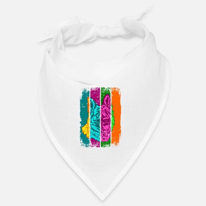 German Shepherd Shabby Popart Bandana