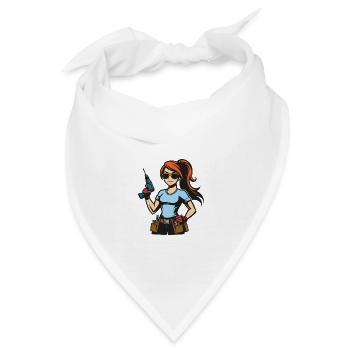Rothaarig - Handwerker Design für die rothaarige F - Bandana - Weiß - Vorne