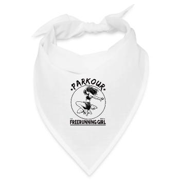 Parkour - Freerunning Girl - Bandana - Weiß - Vorne