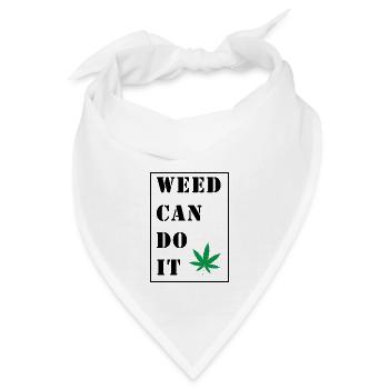 Cannabis-Crew 03 - Bandana - Weiß - Vorne
