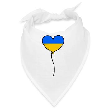 Ukraine - Bandana - Weiß - Vorne