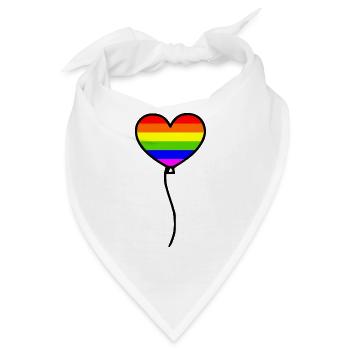 Lgbtq - Bandana - Weiß - Vorne