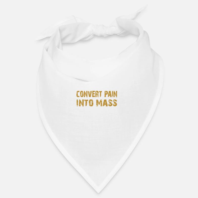 Transformez la douleur en masse. Conception de musculation Bandana