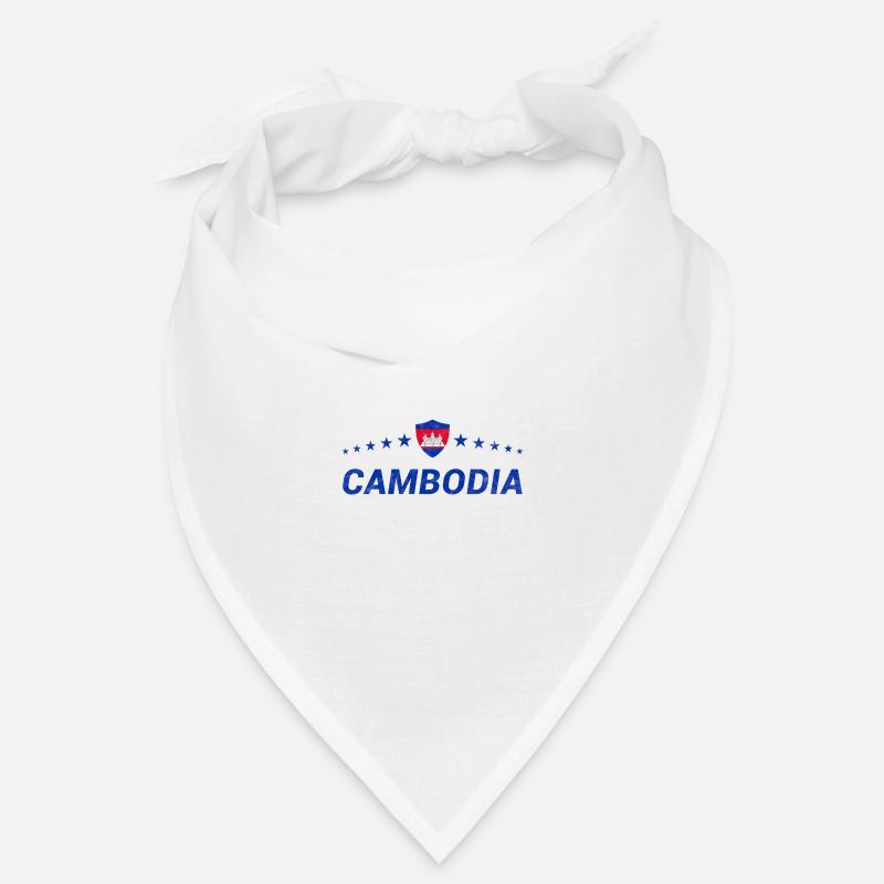 Cambodge - Bandana - blanc