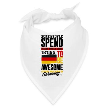 German Germany German Flag Funny Quote - Bandana - Weiß - Vorne