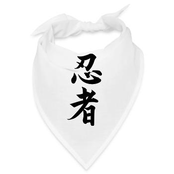 ninja - Bandana - Weiß - Vorne