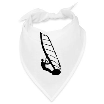 Windsurfer, Surfer, Wassersport,  - Bandana - Weiß - Vorne
