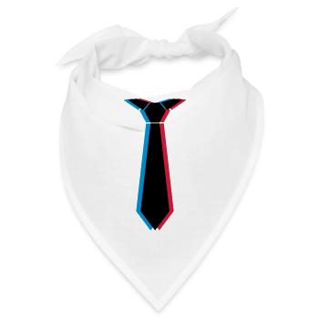3d_krawatte_3c - Bandana - Weiß - Vorne