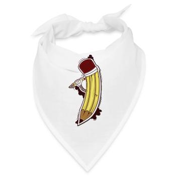 Ein Bleistift bringt einen Bleistift - Bandana - Weiß - Vorne