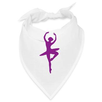 ballerina ballett dance dancer tanz taenzer yoga53 - Bandana - Weiß - Vorne