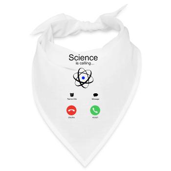 Wissenschaft ruft Geschenk für Physik Chemie Fans - Bandana - Weiß - Vorne